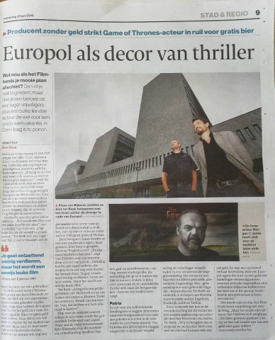 We stonden in het AD/Haagsche Courant! En wel een hele pagina groot!